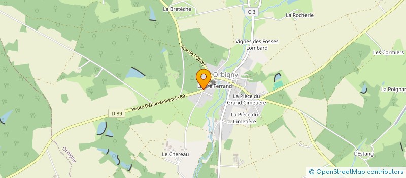 localisation de l'entreprise SCI PACT à ORBIGNY