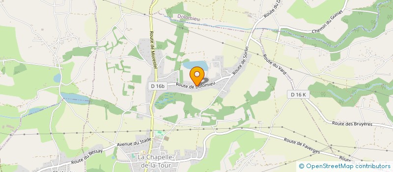 localisation de l'entreprise SCI PACTARD  LA CHAPELLE-DE-LA-TOUR