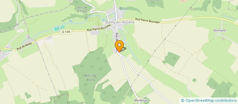 localisation de l'entreprise SCI PAD  BAILLY-EN-RIVIERE