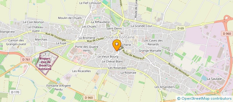 localisation de l'entreprise SCI PADAL  DOUE-EN-ANJOU