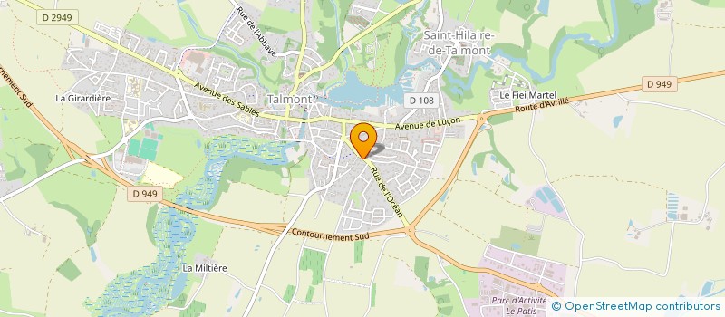 localisation de l'entreprise SCI PADANI  TALMONT-SAINT-HILAIRE