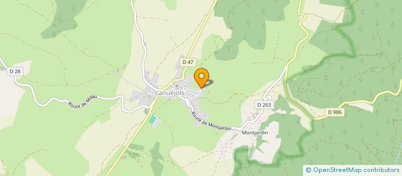 localisation de l'entreprise SCI PADE  LANUEJOLS