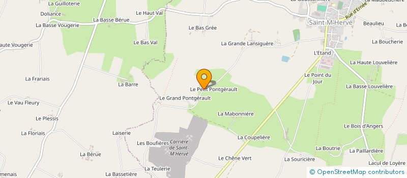 localisation de l'entreprise SCI PADEL  SAINT M'HERVE