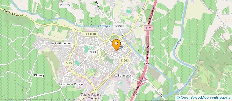 localisation de l'entreprise SCI PADIGLIONE  PEZENAS