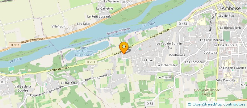 localisation de l'entreprise SCI PADIRAC-ARTIGNY  AMBOISE