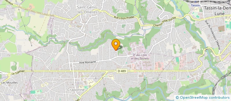 localisation de l'entreprise SCI PADO ARNO  CRAPONNE