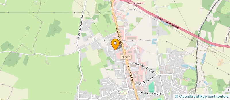 localisation de l'entreprise SCI PADOC  VARENNES-VAUZELLES