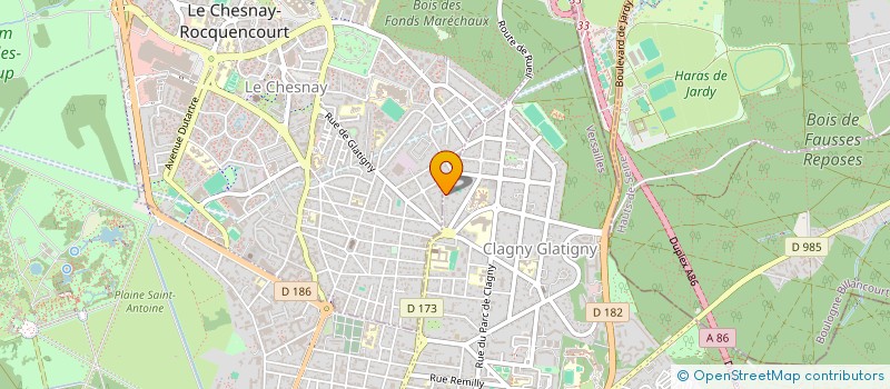 localisation de l'entreprise SCI PADOM à VERSAILLES
