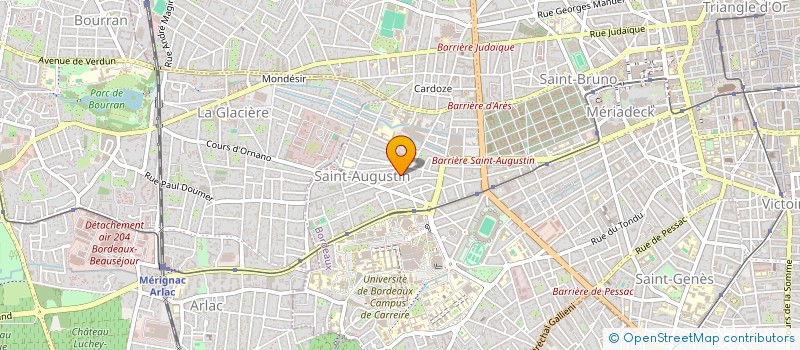 localisation de l'entreprise SCI PADOUK  BORDEAUX