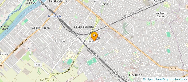 localisation de l'entreprise SCI PADRAO  SARTROUVILLE