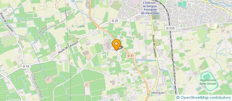 localisation de l'entreprise SCI PADRE  L'ISLE-SUR-LA-SORGUE