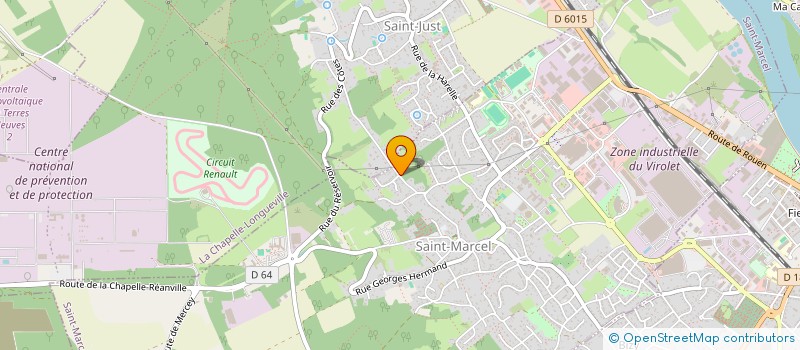 localisation de l'entreprise SCI PADRILOTINE  SAINT-MARCEL