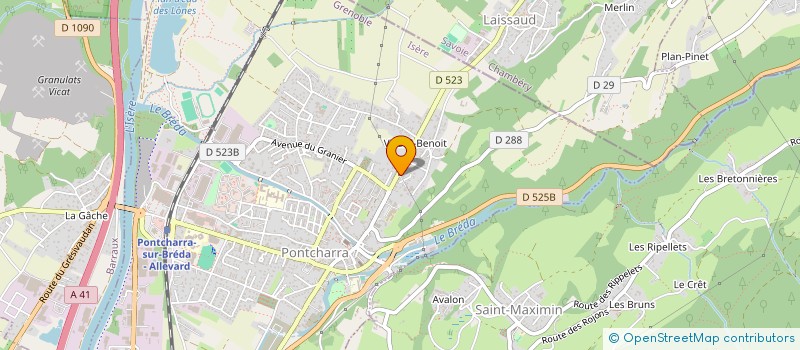 localisation de l'entreprise SCI PADS PATRIMOINE  PONTCHARRA