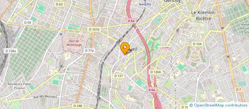 localisation de l'entreprise SCI PAEFC  ARCUEIL