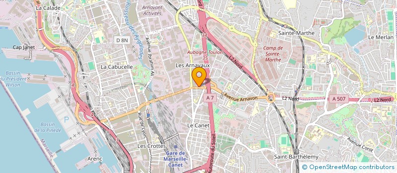 localisation de l'entreprise SCI PAEONIA à MARSEILLE