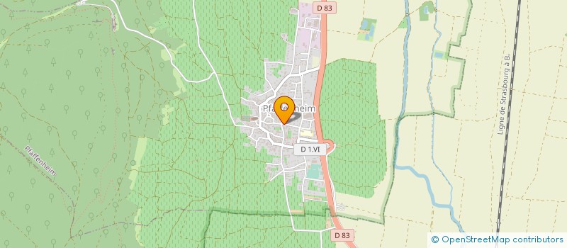 localisation de l'entreprise SCI PAF  PFAFFENHEIM