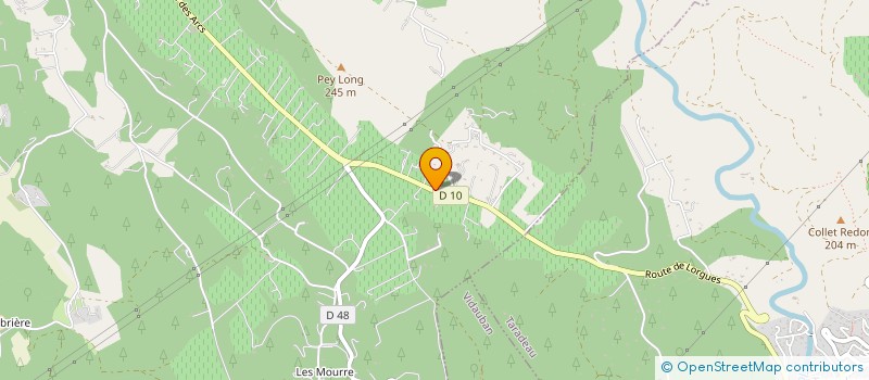 localisation de l'entreprise SCI PAF  LORGUES