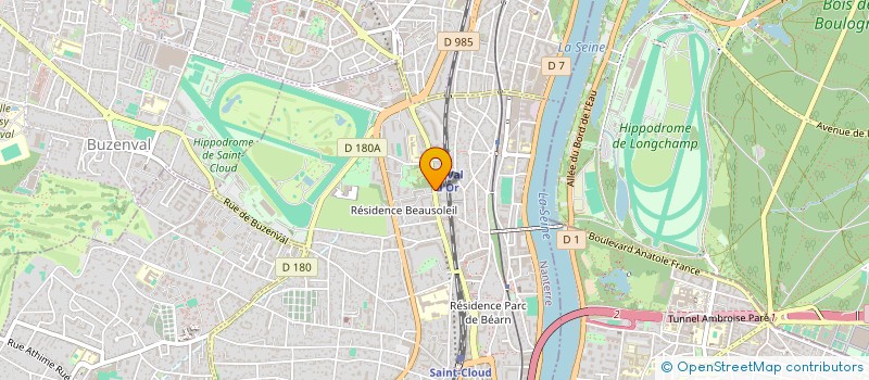 localisation de l'entreprise SCI PAF & TWINS à SAINT-CLOUD