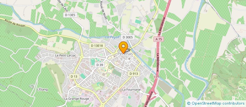 localisation de l'entreprise SCI PAFJYL  PEZENAS