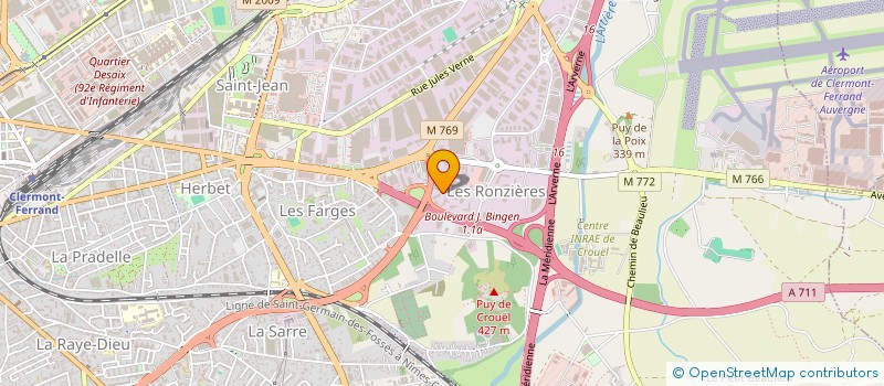 localisation de l'entreprise SCI PAG  CLERMONT-FERRAND