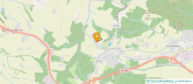 localisation de l'entreprise SCI PAG LE BAILLET  PUJAUDRAN