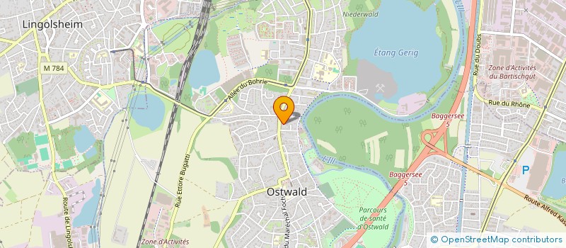 localisation de l'entreprise SCI PAGA 1  OSTWALD
