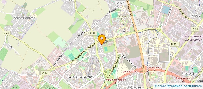 localisation de l'entreprise SCI PAGATHEO à CAEN