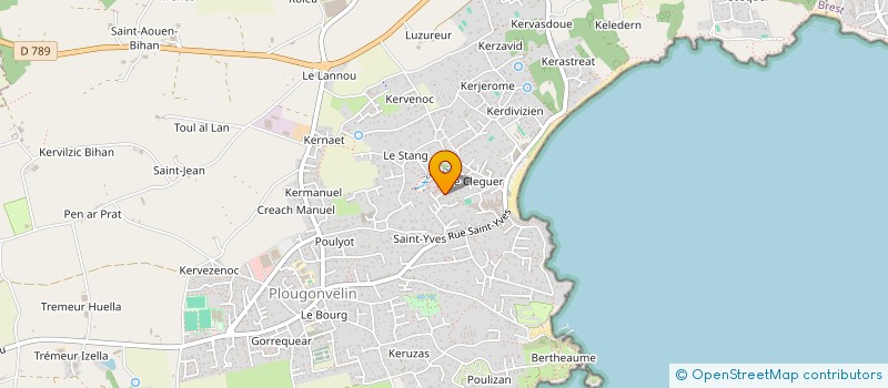 localisation de l'entreprise SCI PAGD  PLOUGONVELIN