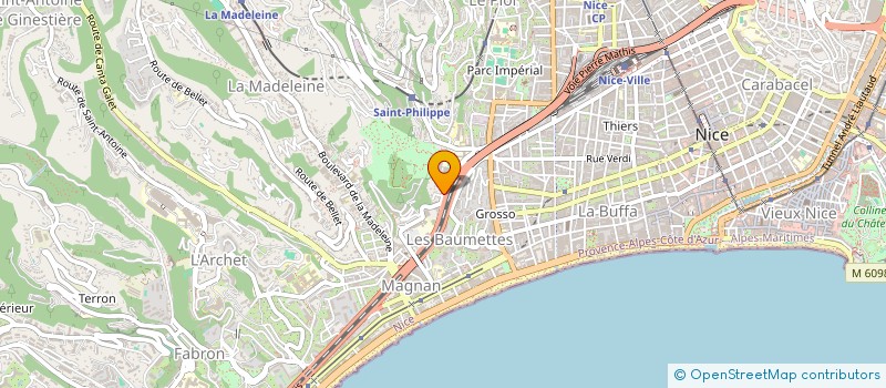 localisation de l'entreprise SCI PAGE à NICE