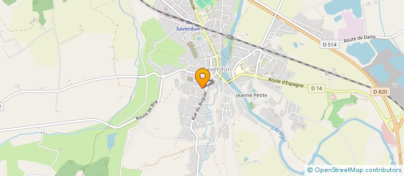 localisation de l'entreprise SCI PAGE à SAVERDUN
