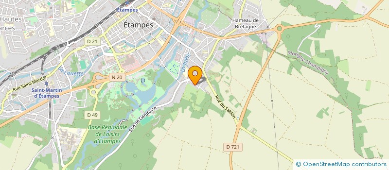 localisation de l'entreprise SCI PAGEDA  ETAMPES