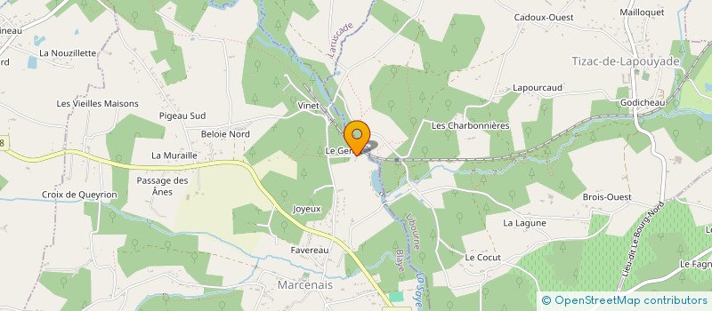 localisation de l'entreprise SCI PAGEM  MARCENAIS