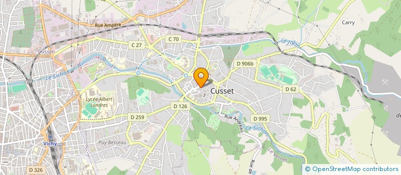 localisation de l'entreprise SCI PAGEMA CORP à CUSSET