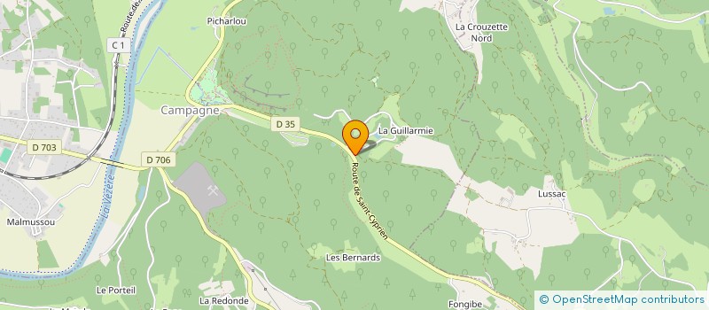 localisation de l'entreprise SCI PAGENAL  LES EYZIES