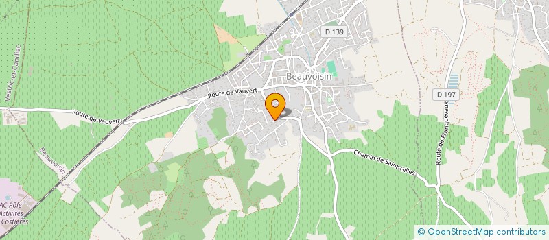 localisation de l'entreprise SCI PAGES ET CIE  BEAUVOISIN