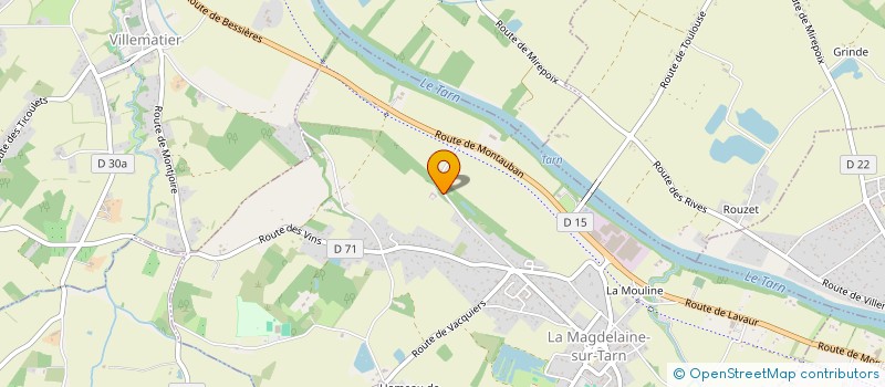 localisation de l'entreprise SCI PAGES POVEDA  LA MAGDELAINE-SUR-TARN