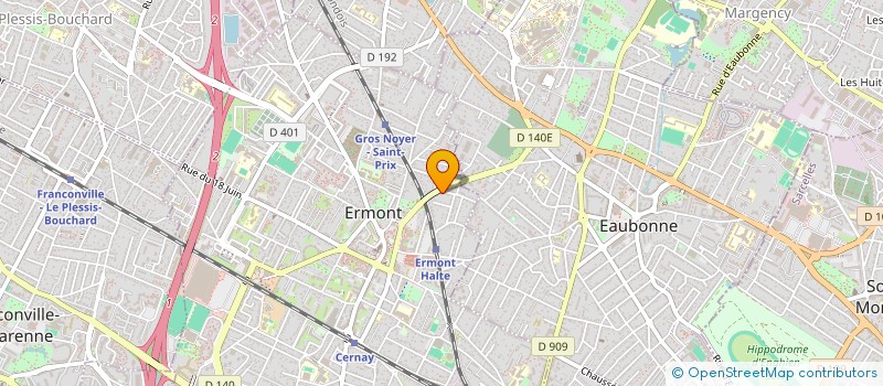localisation de l'entreprise SCI PAGICA à ERMONT