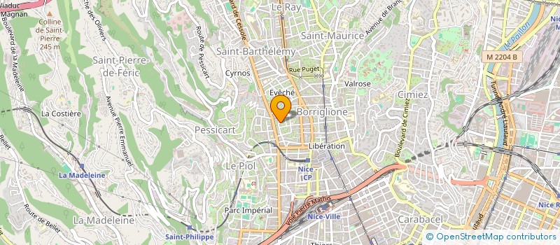 localisation de l'entreprise SCI PAGIL à NICE