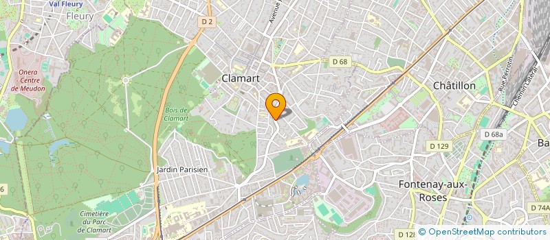localisation de l'entreprise SCI PAGIM  CLAMART