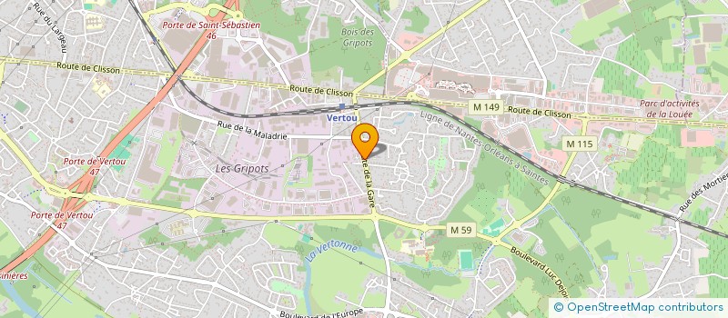 localisation de l'entreprise SCI PAGIMMO  VERTOU