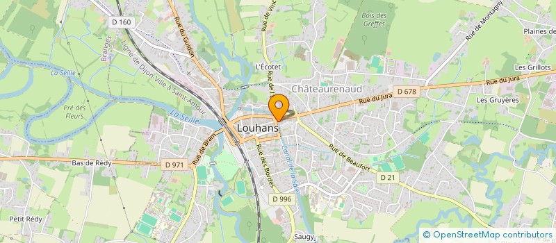localisation de l'entreprise SCI PAGIMMOB à LOUHANS