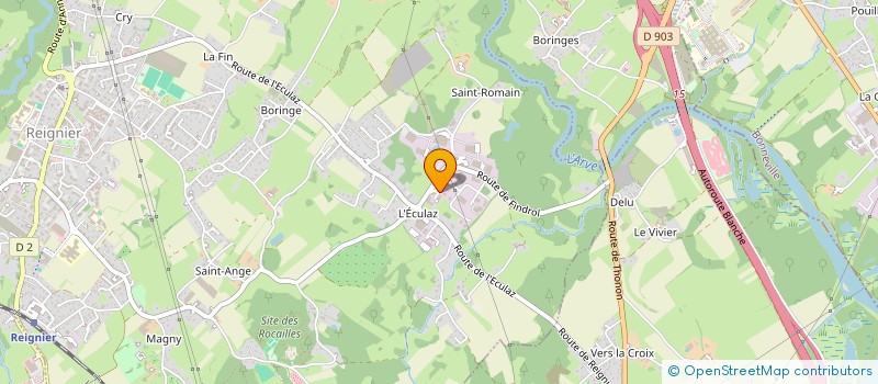 localisation de l'entreprise SCI PAGINE à REIGNIER-ESERY