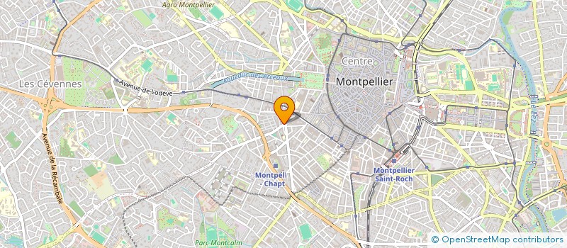 localisation de l'entreprise SCI PAGIROTHO à MONTPELLIER