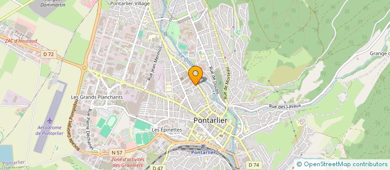 localisation de l'entreprise SCI PAGNIER FRERES  PONTARLIER