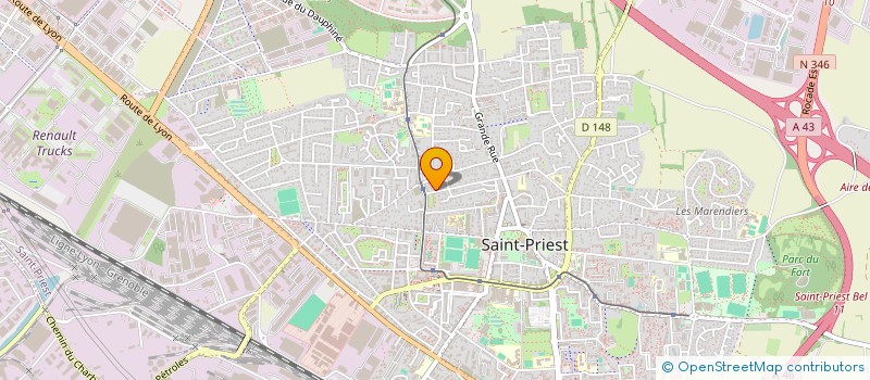 localisation de l'entreprise SCI PAGNOUD  SAINT-PRIEST