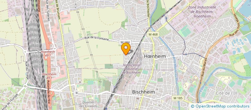 localisation de l'entreprise SCI PAGO  HNHEIM