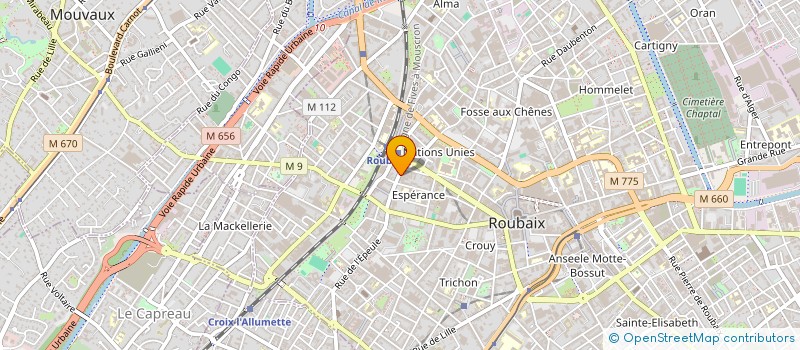 localisation de l'entreprise SCI PAGODE  ROUBAIX