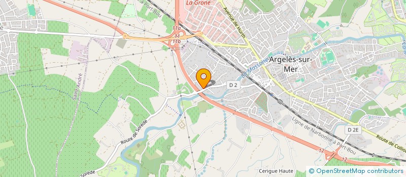 localisation de l'entreprise SCI PAGOMI  ARGELES-SUR-MER