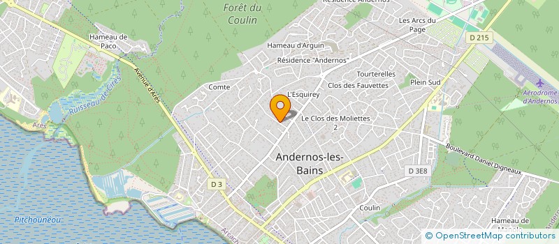 localisation de l'entreprise SCI PAGURE  ANDERNOS-LES-BAINS