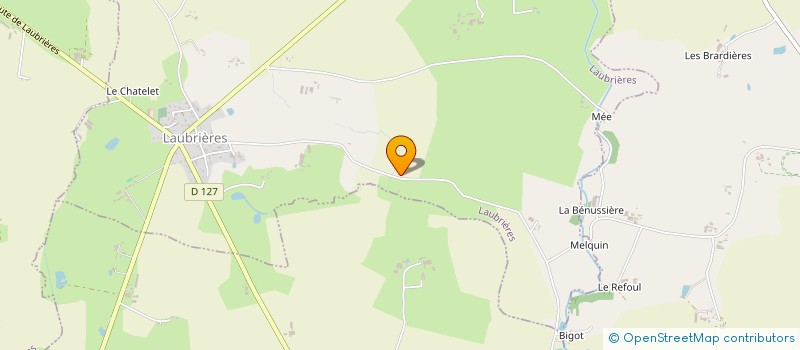 localisation de l'entreprise SCI PAILLARD  LAUBRIERES